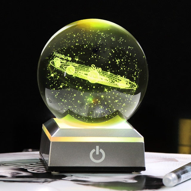 Crystal Galaxy Ball Lamp