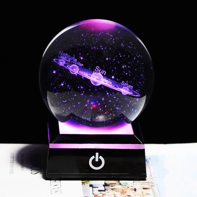 Crystal Galaxy Ball Lamp