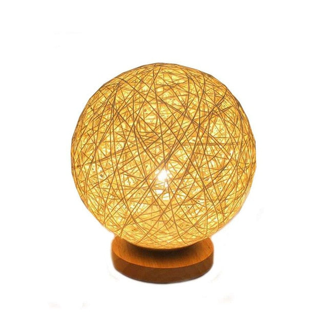 Rubber Band Sphere Lamp